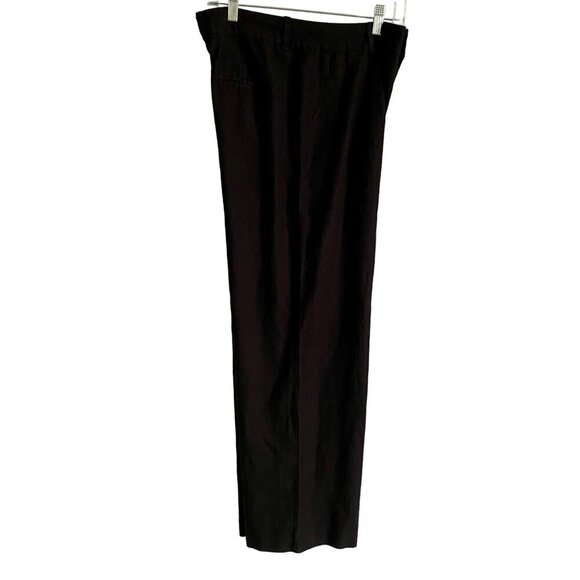 Sound Style Black Linen Blend Pants Women's Size 8 - Picture 2 of 6